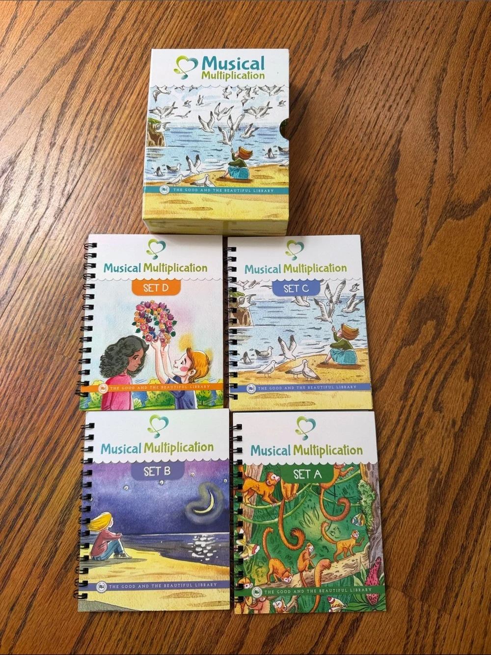 Set A-D Kids Learning Booklets - Colorful